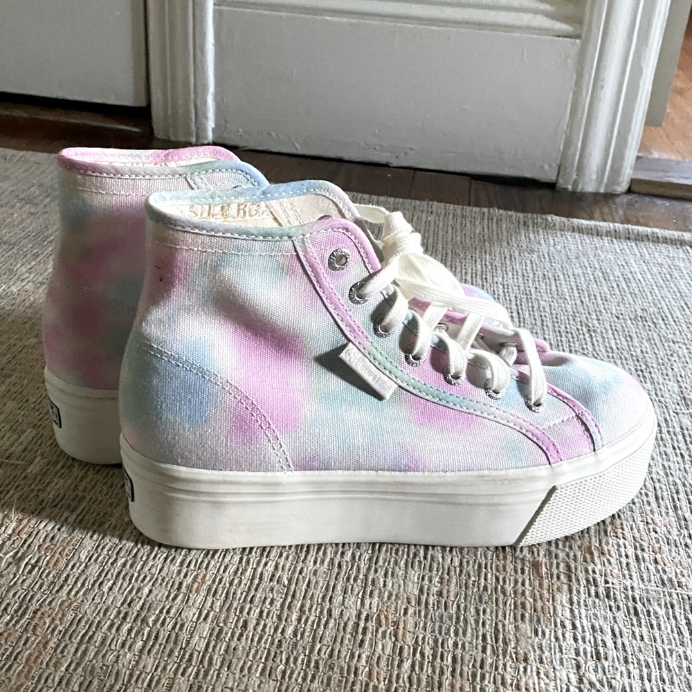 Superga Hightop Platform Tie Dye Sneaker